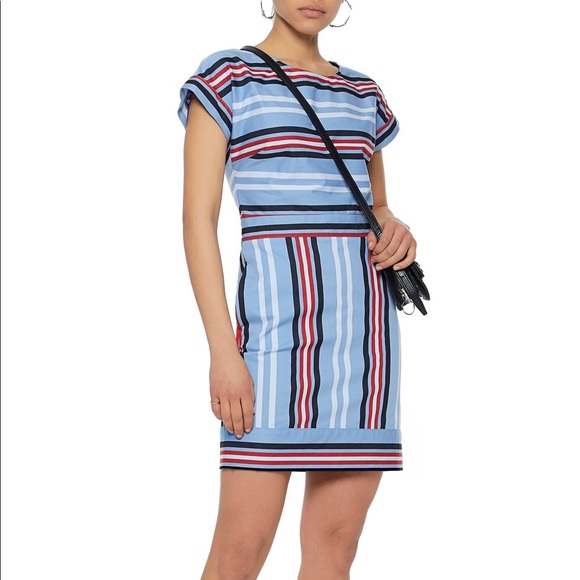 ⭐️HP⭐️ Love Moschino Striped Twill Mini Dress - Picture 4 of 10